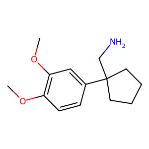 [1-(3,4-dimethoxyphenyl)cyclopentyl]methanamine structure