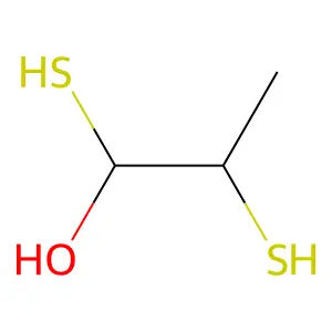 1,2-bis(sulfanyl)propan-1-ol structure