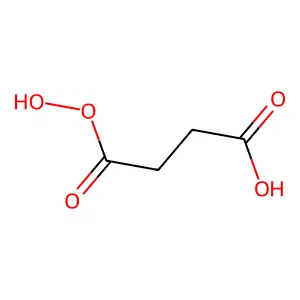 Monoperoxysuccinic acid structure