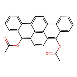 (13-acetyloxy-8-hexacyclo[10.10.2.02,7.09,23.014,19.020,24]tetracosa-1(23),2,4,6,8,10,12,14,16,18,20(24),21-dodecaenyl) acetate structure