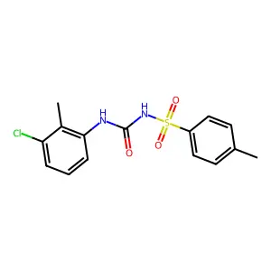 1-(3-chloro-2-methylphenyl)-3-(4-methylphenyl)sulfonylurea structure