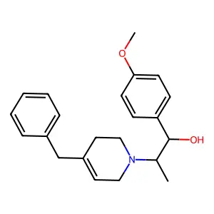 1(2H)-Pyridineethanol, 3,6-dihydro-4-benzyl-alpha-(4-methoxyphenyl)-beta-methyl- structure