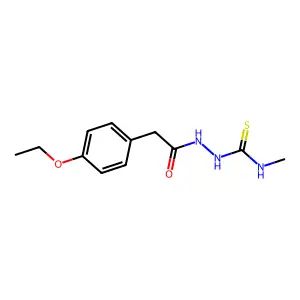 1-[[2-(4-ethoxyphenyl)acetyl]amino]-3-methylthiourea structure
