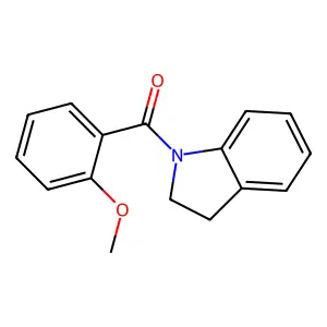 1-(2-methoxybenzoyl)indoline structure
