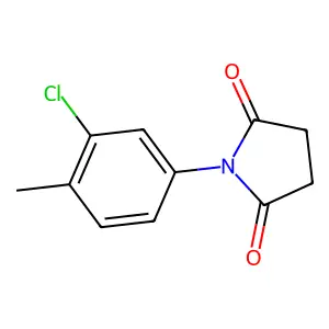1-(3-chloro-4-methylphenyl)pyrrolidine-2,5-dione structure