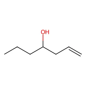 1-HEPTEN-4-OL structure