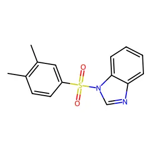 1-(3,4-dimethylbenzenesulfonyl)-1H-1,3-benzodiazole structure