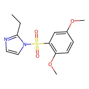1-(2,5-dimethoxyphenyl)sulfonyl-2-ethylimidazole structure