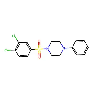 1-(3,4-dichlorophenyl)sulfonyl-4-phenylpiperazine structure
