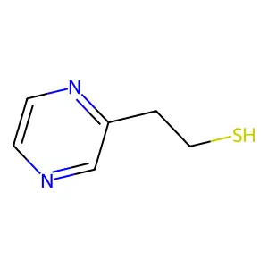 Pyrazineethanethiol structure