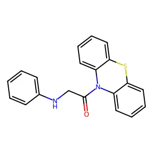 1-(10H-phenothiazin-10-yl)-2-(phenylamino)ethanone structure