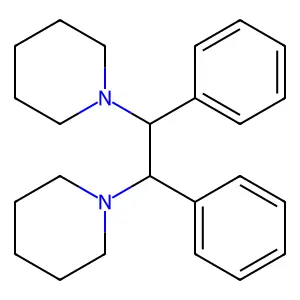 1-[1,2-Diphenyl-2-(piperidin-1-yl)ethyl]piperidine structure