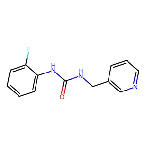 1-(2-fluorophenyl)-3-(pyridin-3-ylmethyl)urea structure