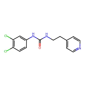 1-(3,4-dichlorophenyl)-3-(2-pyridin-4-ylethyl)urea structure