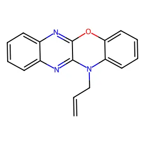 12-allyl-12H-quinoxalino[2,3-b][1,4]benzoxazine structure