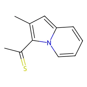 1-(2-methylindolizin-3-yl)ethanethione structure