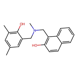 1-[[(2-hydroxy-3,5-dimethylphenyl)methyl-methylamino]methyl]naphthalen-2-ol structure