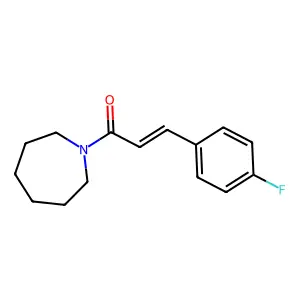 1-[3-(4-fluorophenyl)acryloyl]azepane structure
