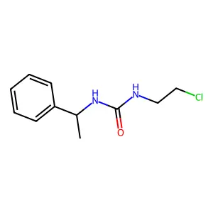 1-(2-chloroethyl)-3-(1-phenylethyl)urea structure