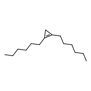 1,2-Dihexylcyclopropene structure