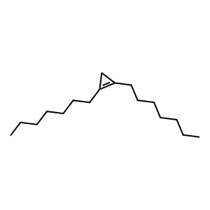 1,2-Diheptylcyclopropene structure