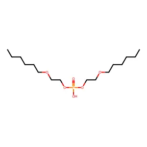 Ethanol, 2-(hexyloxy)-, hydrogen phosphate structure