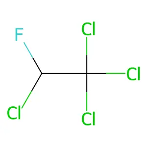 1,1,1,2-Tetrachloro-2-fluoroethane structure