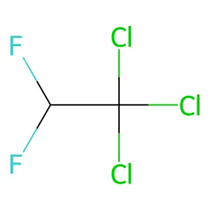 1,1,1-Trichloro-2,2-difluoroethane structure