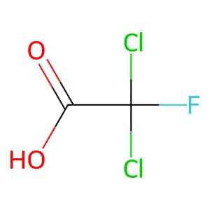 Dichlorofluoroacetic acid structure