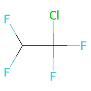 1-Chloro-1,1,2,2-tetrafluoroethane structure