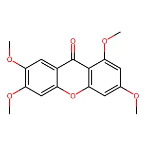 1,3,6,7-Tetramethoxyxanthen-9-one structure
