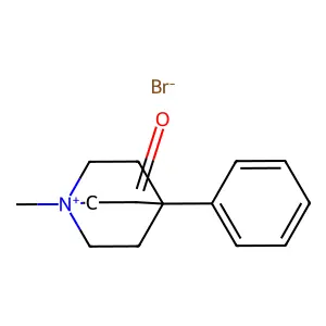 Quinuclium bromide anhydrous structure