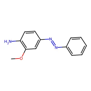 3-Methoxy-4-aminoazobenzene structure