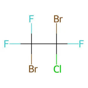 1,2-dibromo-1-chloro-1,2,2-trifluoroethane structure