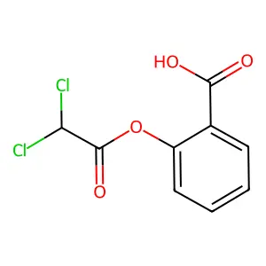 Salicylic acid, dichloroacetate structure