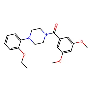 1-(3,5-dimethoxybenzoyl)-4-(2-ethoxyphenyl)piperazine structure