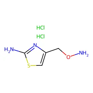 Thiazole, 2-amino-4-(aminooxymethyl)-, dihydrochloride structure