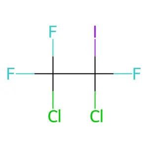 1,2-dichloro-1,1,2-trifluoro-2-iodoethane structure