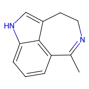 Cycloanhydro-4-acetyltryptamine structure