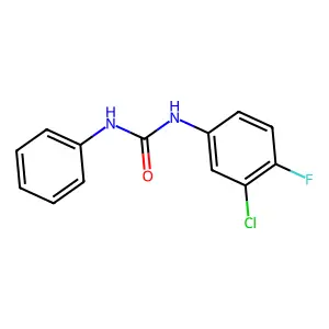 1-(3-chloro-4-fluorophenyl)-3-phenylurea structure