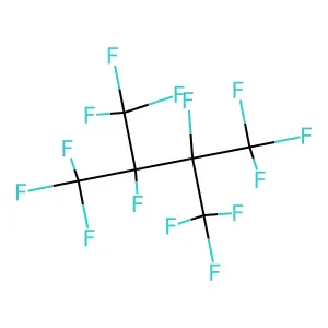 1,1,1,2,3,4,4,4-octafluoro-2,3-bis(trifluoromethyl)butane structure