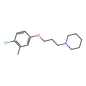 1-[3-(4-chloro-3-methylphenoxy)propyl]piperidine structure