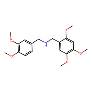 1-(3,4-dimethoxyphenyl)-N-[(2,4,5-trimethoxyphenyl)methyl]methanamine structure