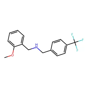 1-(2-methoxyphenyl)-N-[4-(trifluoromethyl)benzyl]methanamine structure