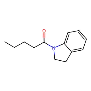 1-(2,3-dihydro-1H-indol-1-yl)pentan-1-one structure