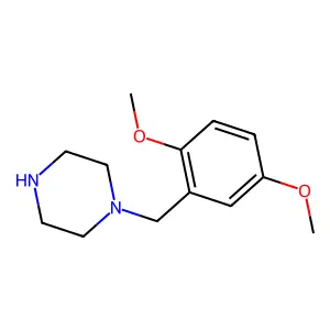 1-[(2,5-dimethoxyphenyl)methyl]piperazine structure