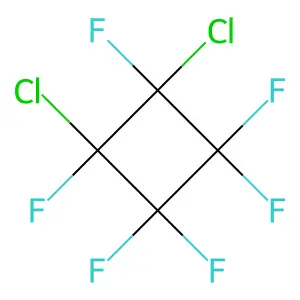 1,2-Dichlorohexafluorocyclobutane structure