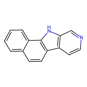 11H-Benzo(g)pyrido(3,4-b)indole structure