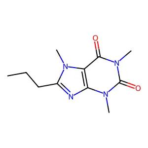 1,3,7-trimethyl-8-propyl-3,7-dihydro-1h-purine-2,6-dione structure
