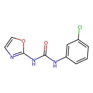 1-(3-chlorophenyl)-3-(1,3-oxazol-2-yl)urea structure
